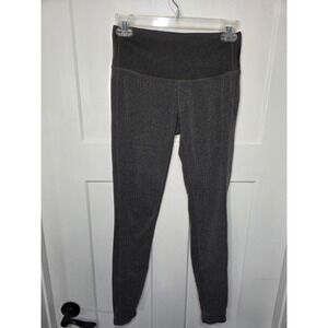 Athleta Gray Herringbone High Waisted Leggings Small Yoga Pants Activewear